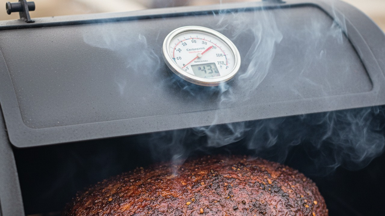 Smoke until near-final temperature