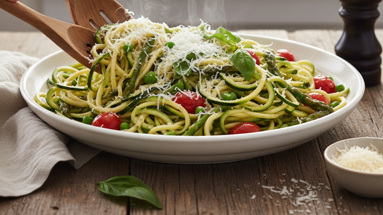 Finish with cheese and herbs