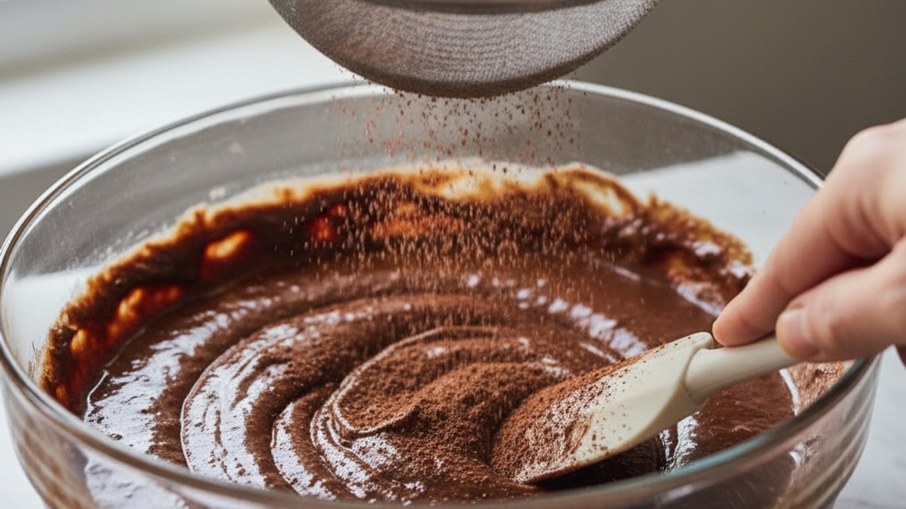 Fold in dry ingredients