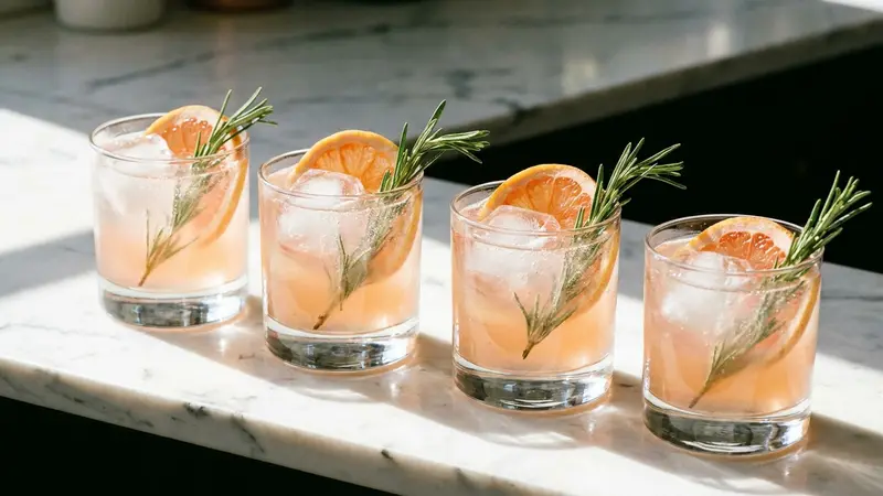 Vermouth and Soda Spritz with Citrus and Rosemary