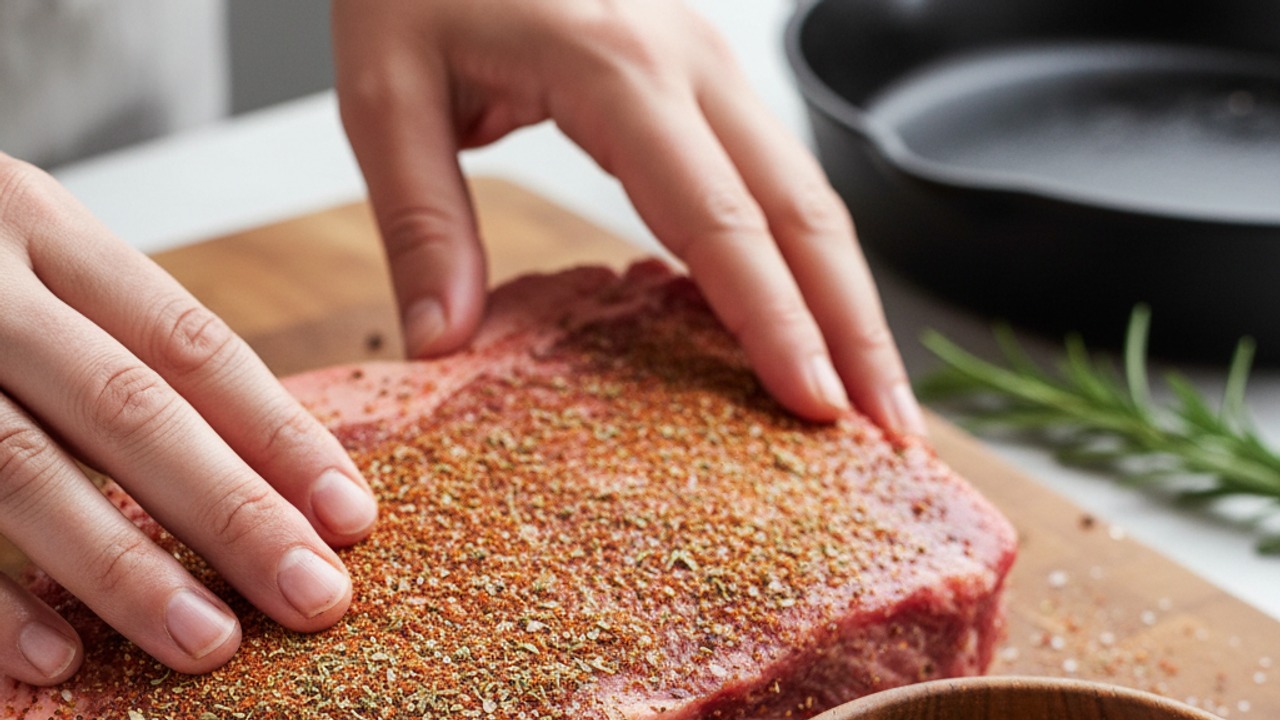 Make and apply the Santa Maria rub
