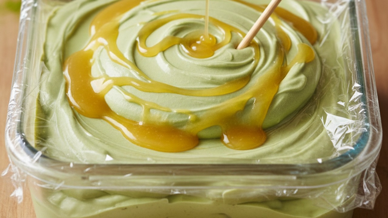 Layer and freeze with yuzu swirl