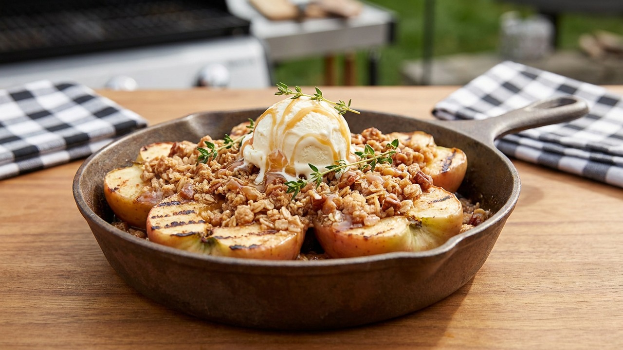Grilled Apple Crisp