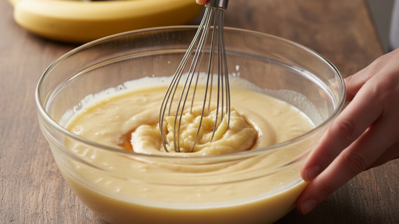 Whisk together the wet ingredients