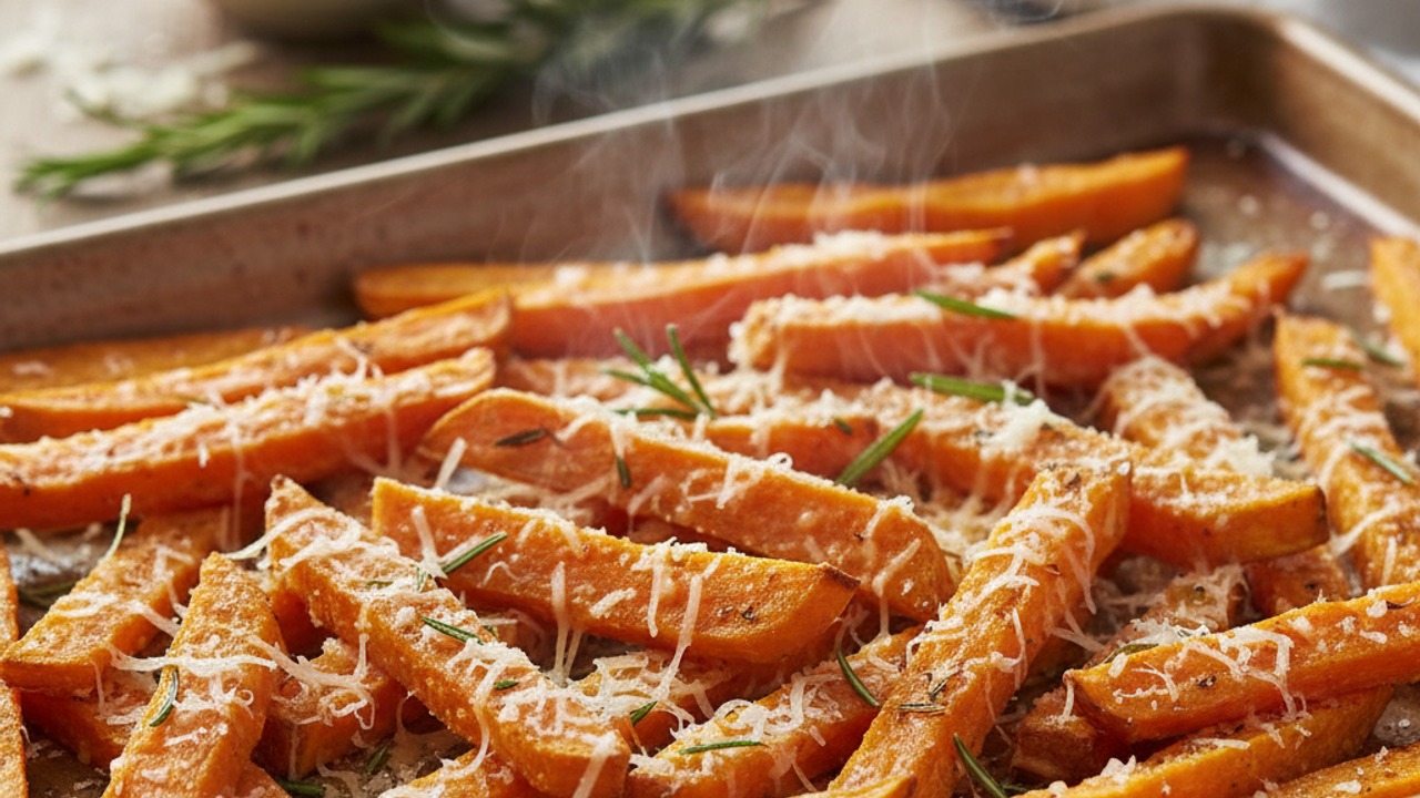 Add Parmesan and rosemary near the end