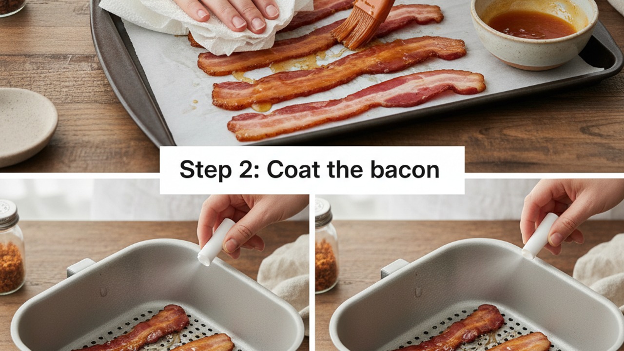 Coat the bacon