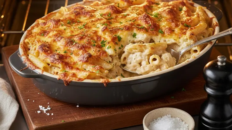 Optional broil and serve