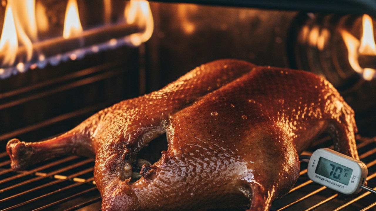 Roast at high heat to crisp the skin