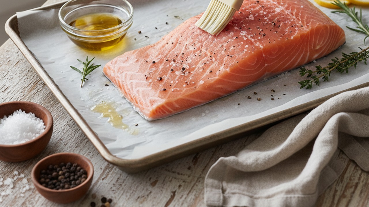 Preheat and season