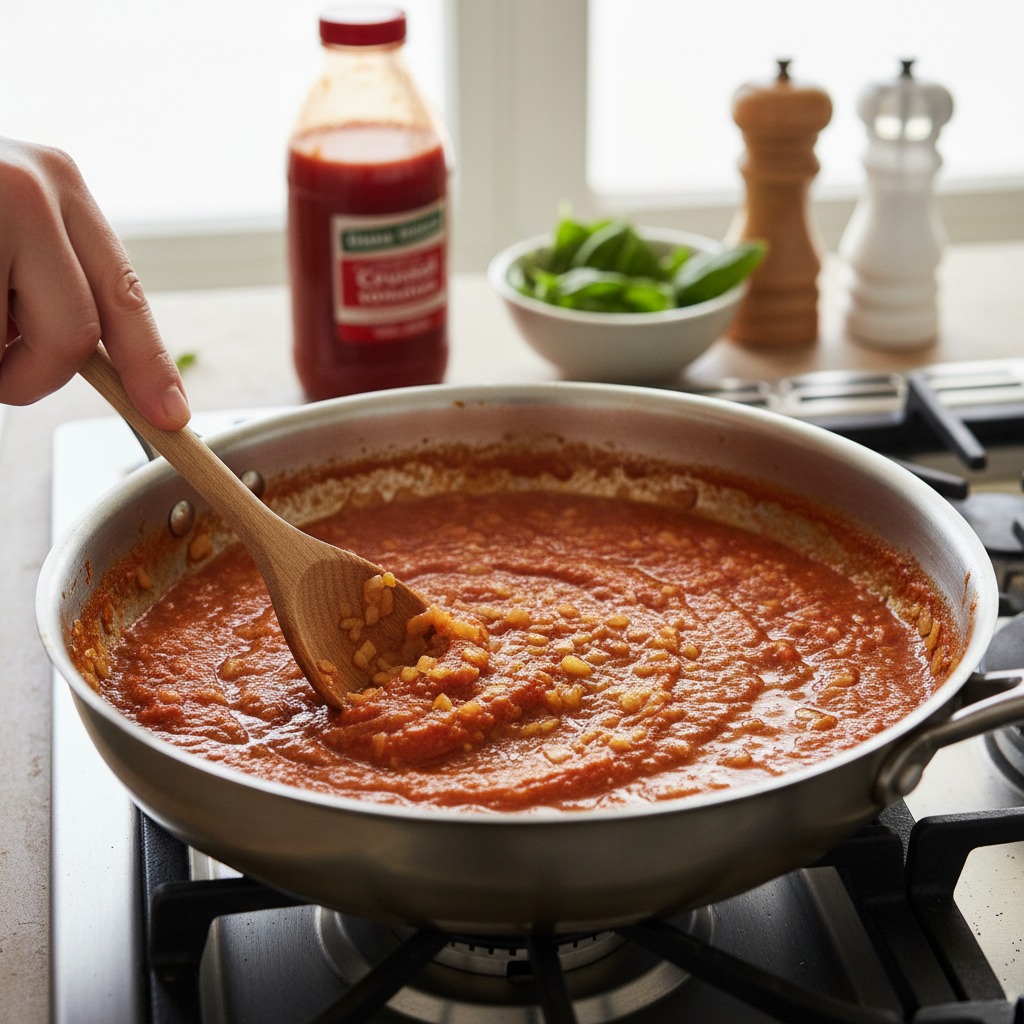 Make the tomato sauce