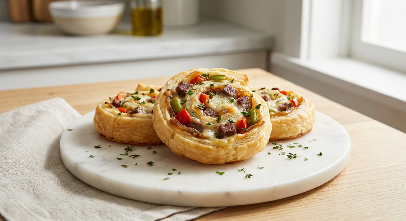Cheesesteak Pinwheels