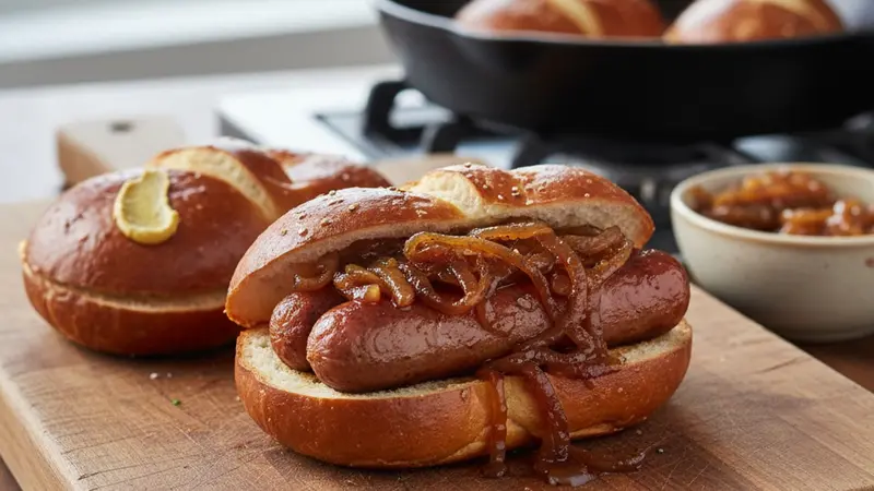 Warm buns and assemble
