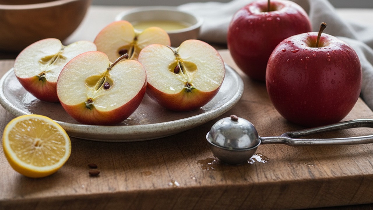 Prep the apples