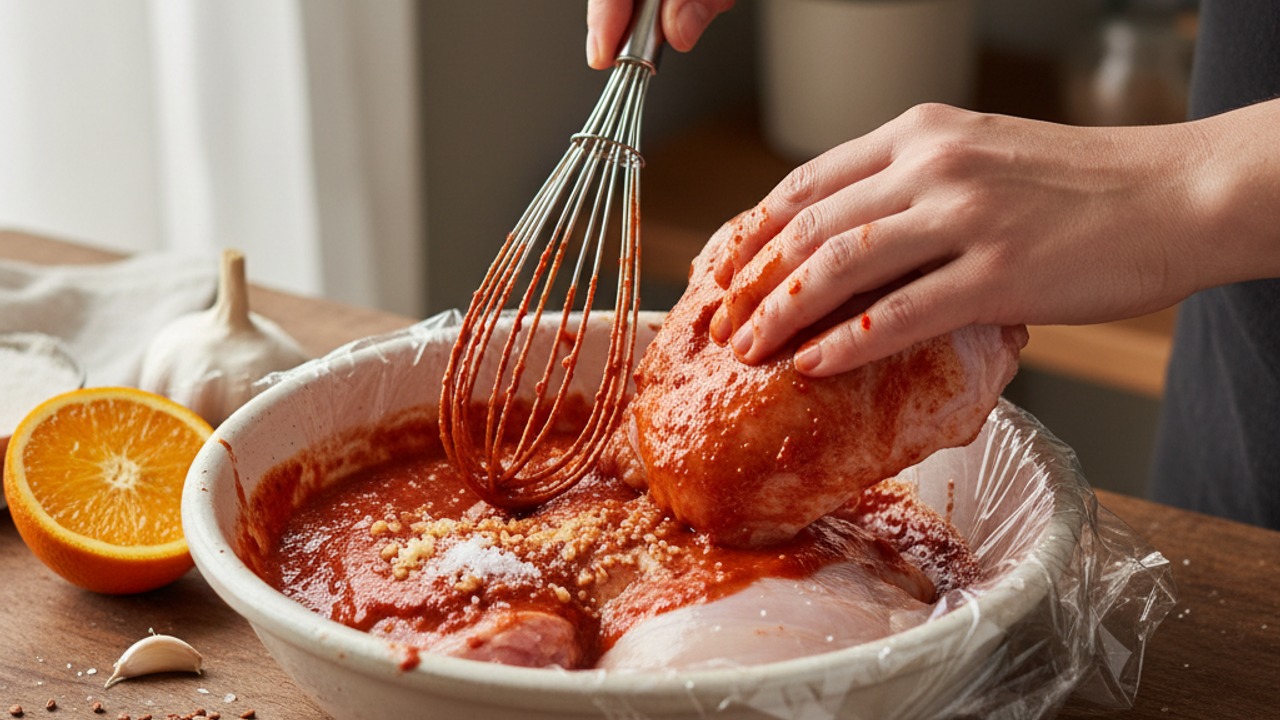 Marinate the chicken