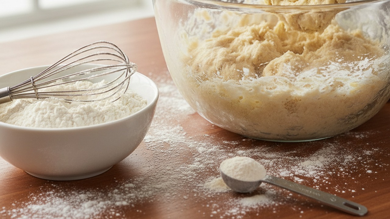 Combine dry ingredients and form dough