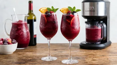 Red Wine Sangria Slushie for Ninja Slushy Maker