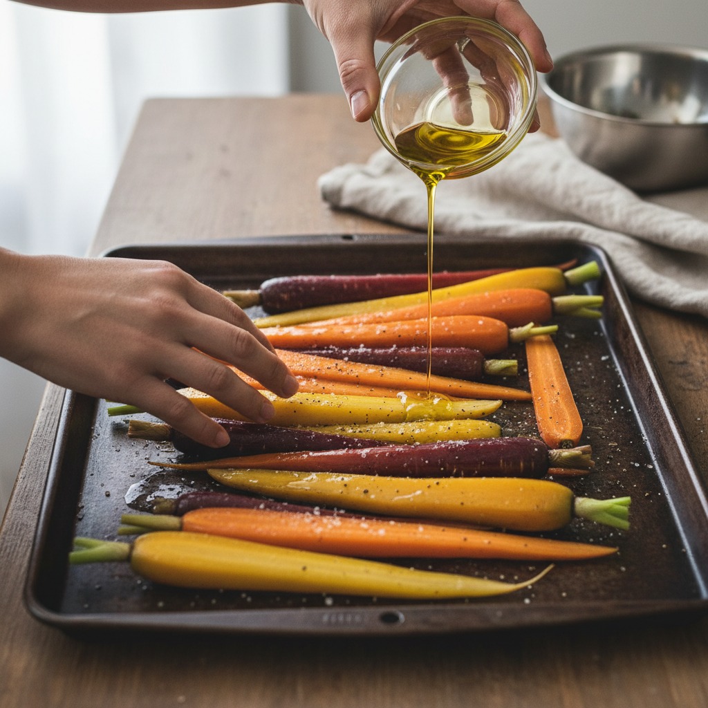 Prep and dress the carrots