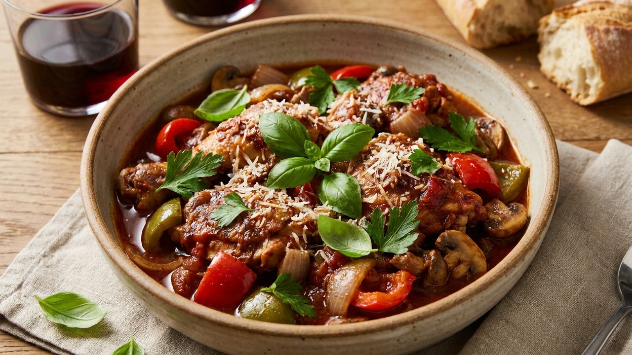 Slow Cooker Chicken Cacciatore