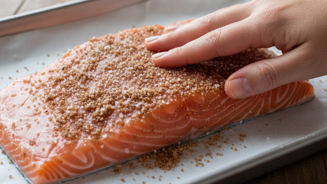 Quick cure the salmon