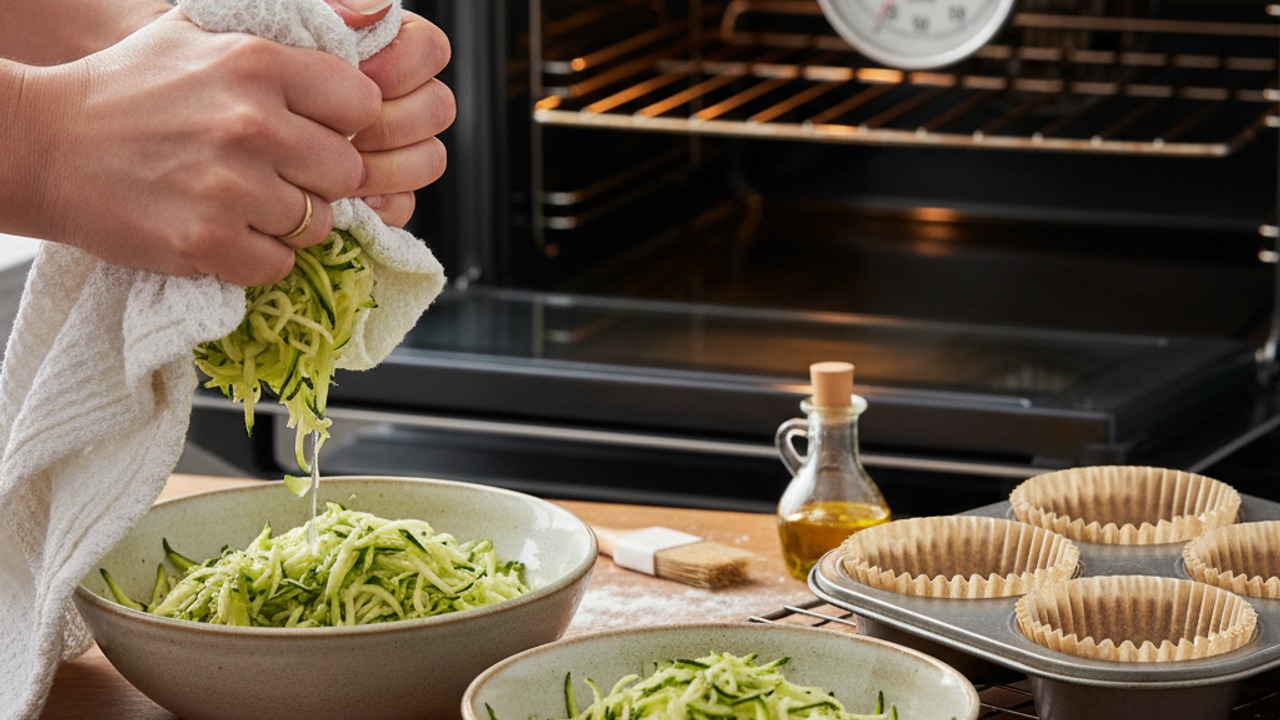 Prep zucchini and oven