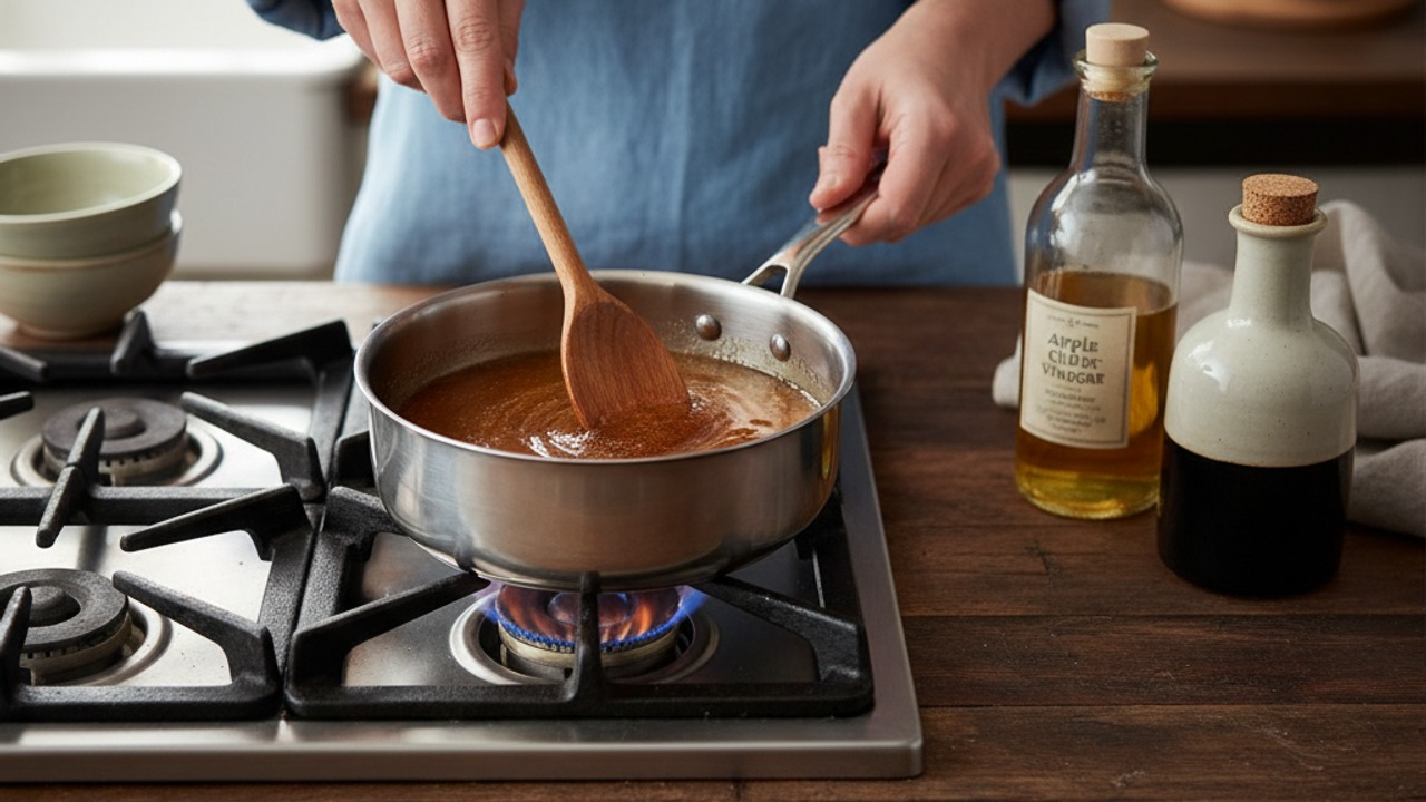 Make the non-gritty brown sugar syrup