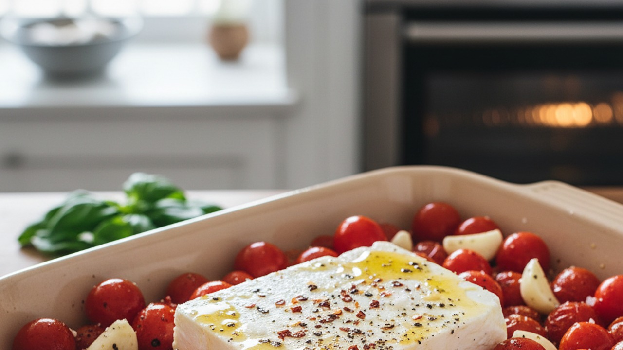 Roast the tomatoes and feta