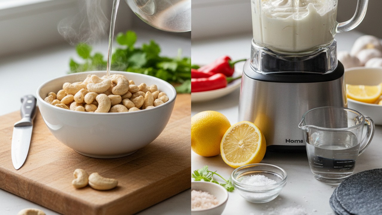 Make the creamy cashew ranch