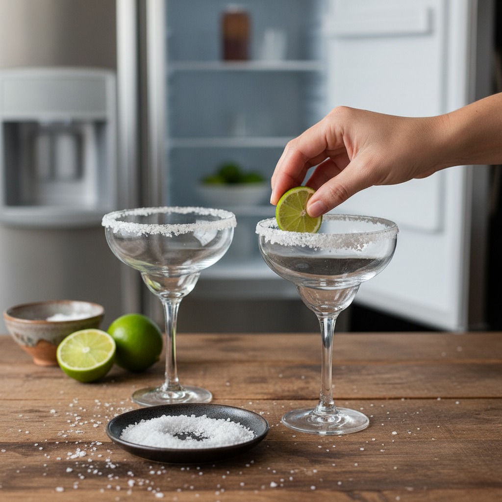 Prep glasses and salt rim