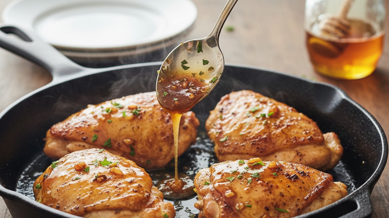 Coat and finish the chicken in the glaze