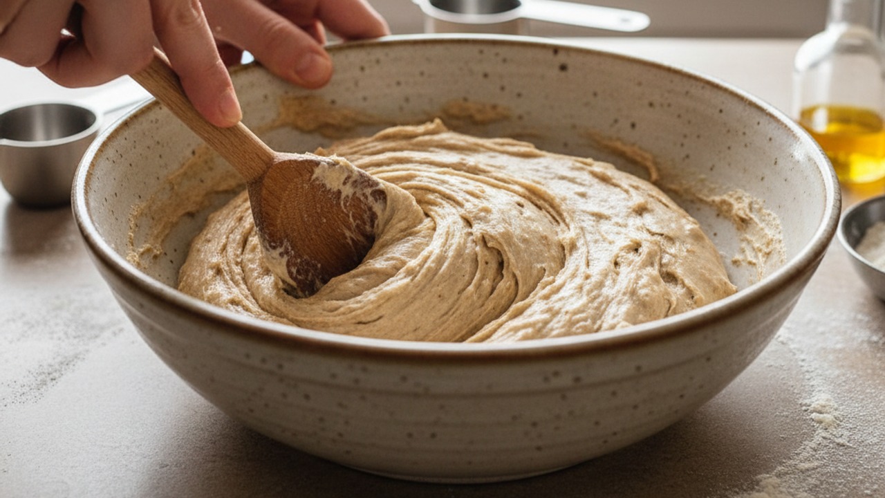 Mix the dough