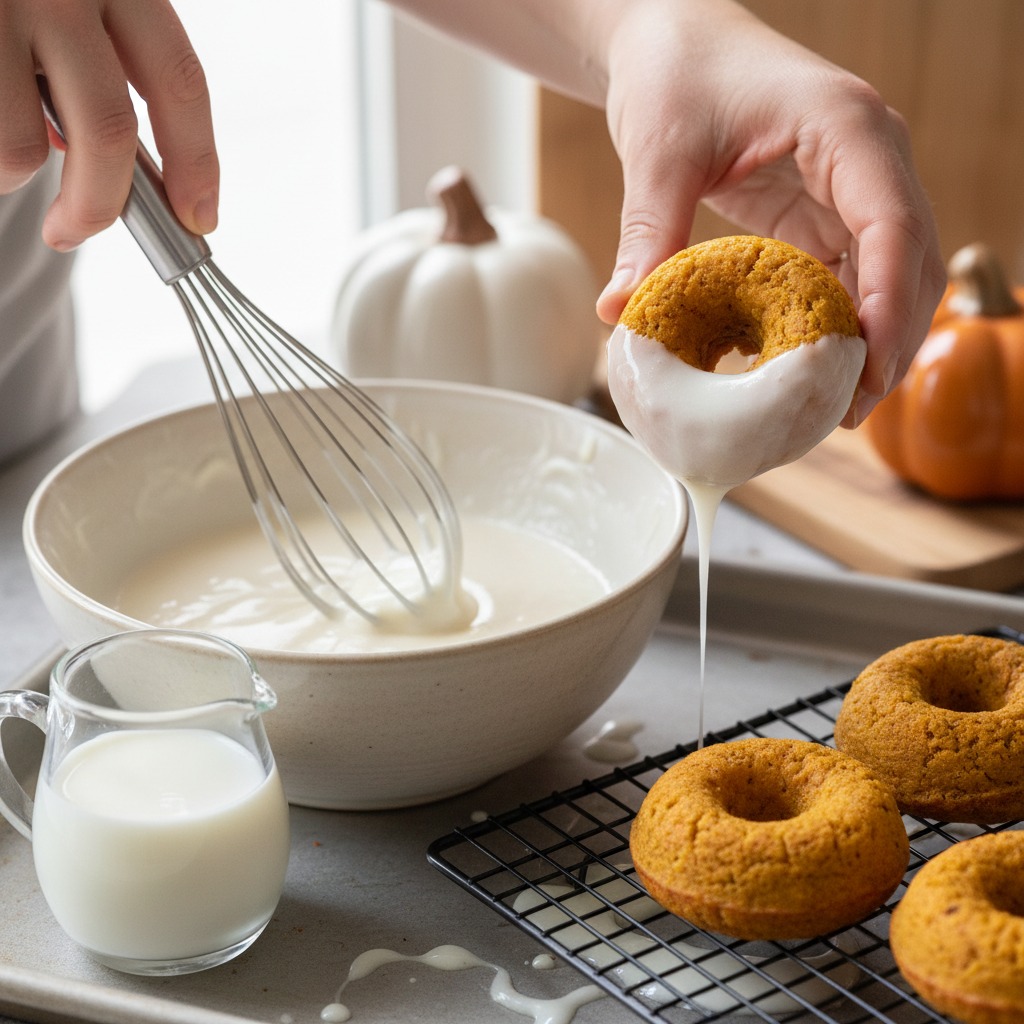 Make the white spider-web glaze