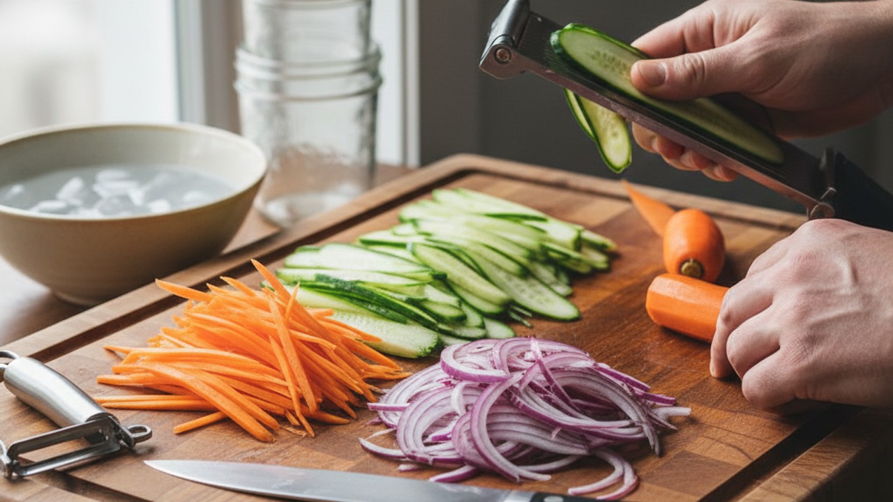 Prepare the vegetables