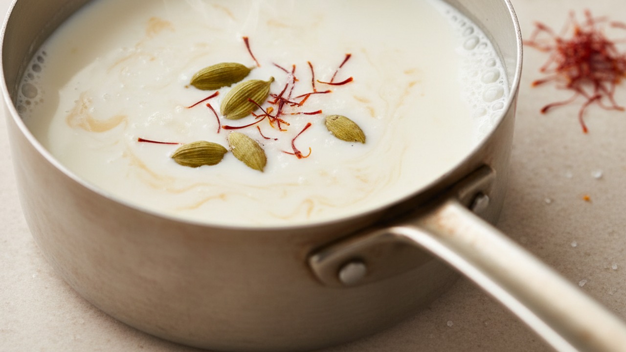 Infuse milk with aromatics