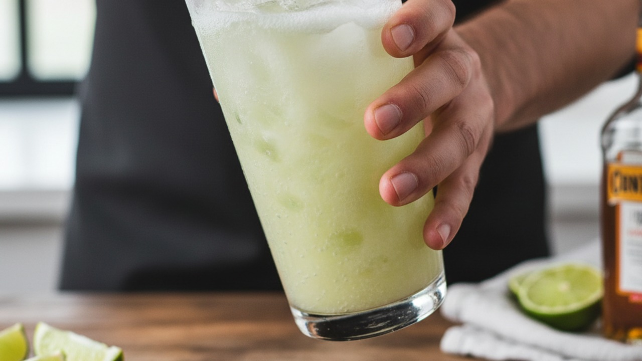 Mix the margarita base