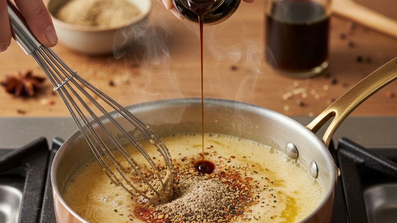 Make the seasoned butter glaze