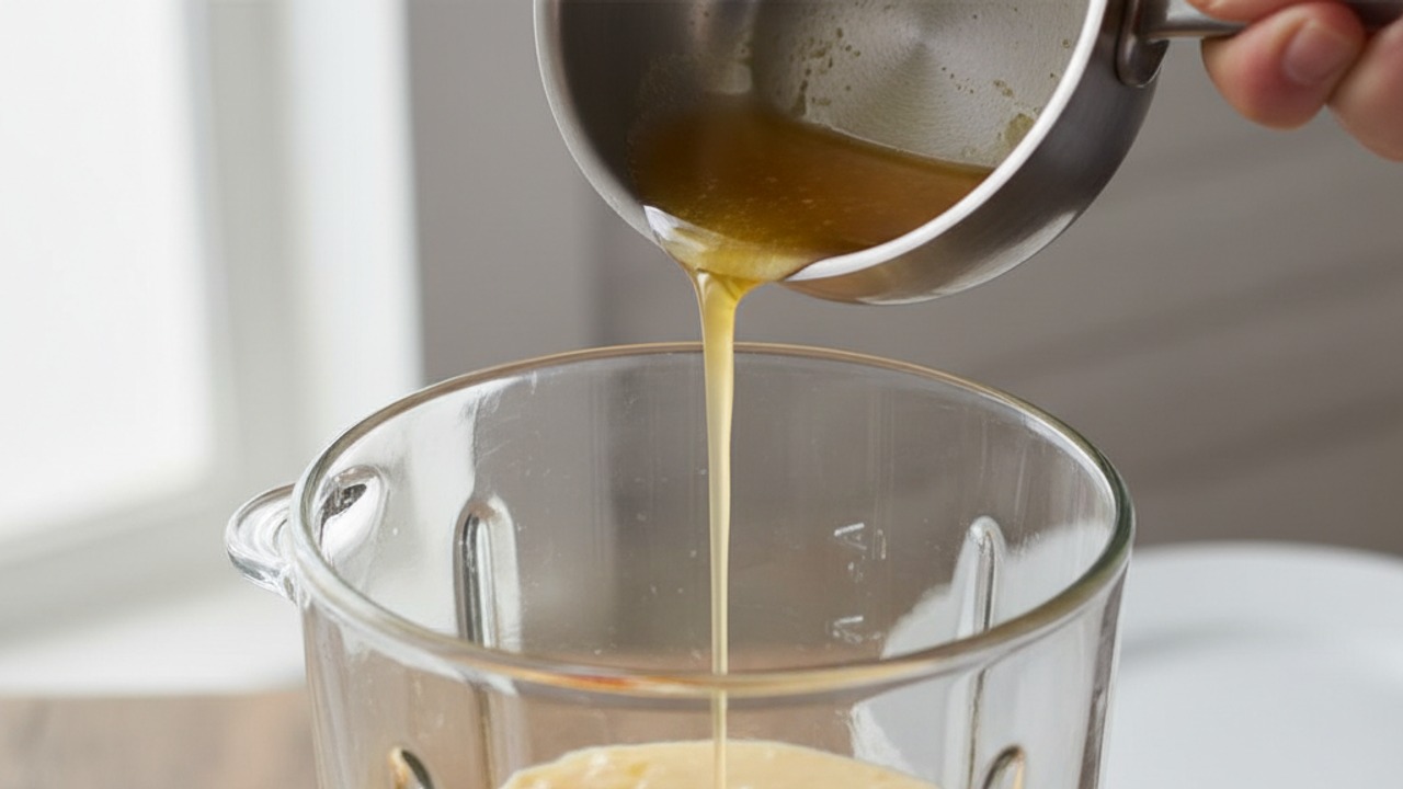 Make the blender hollandaise