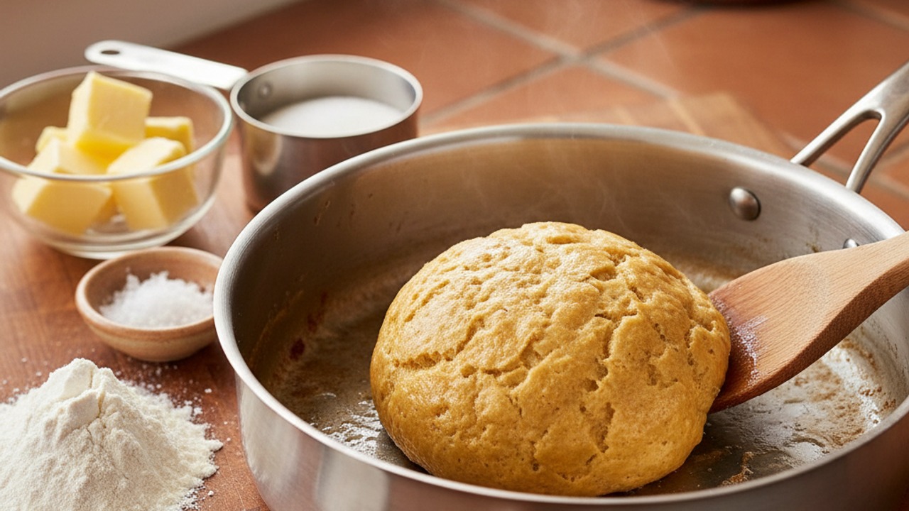 Make the choux-style dough