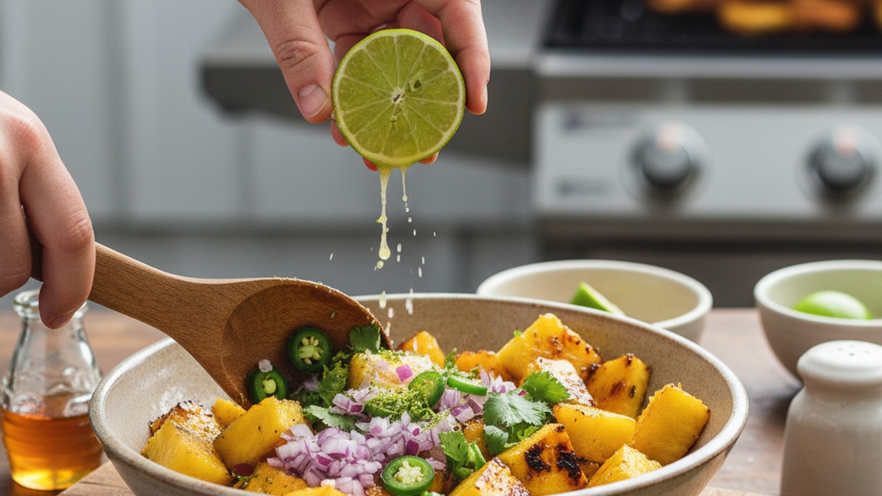 Combine salsa ingredients