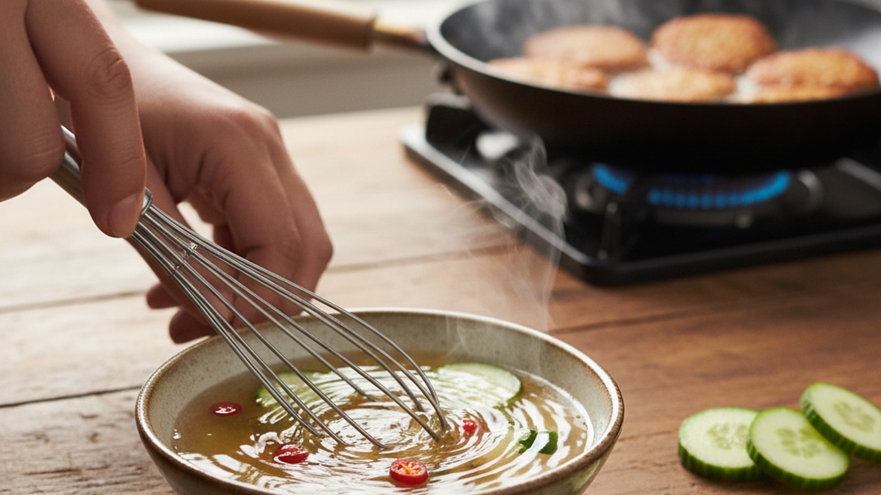 Prepare the dipping relish