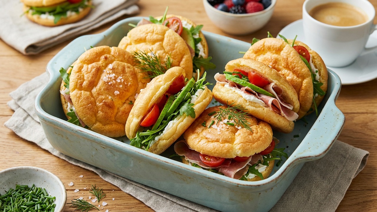Cloud Bread Sandwiches