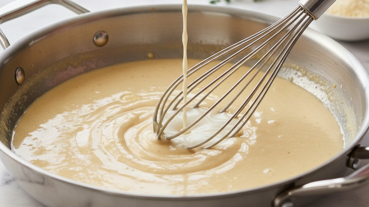 Make a smooth béchamel