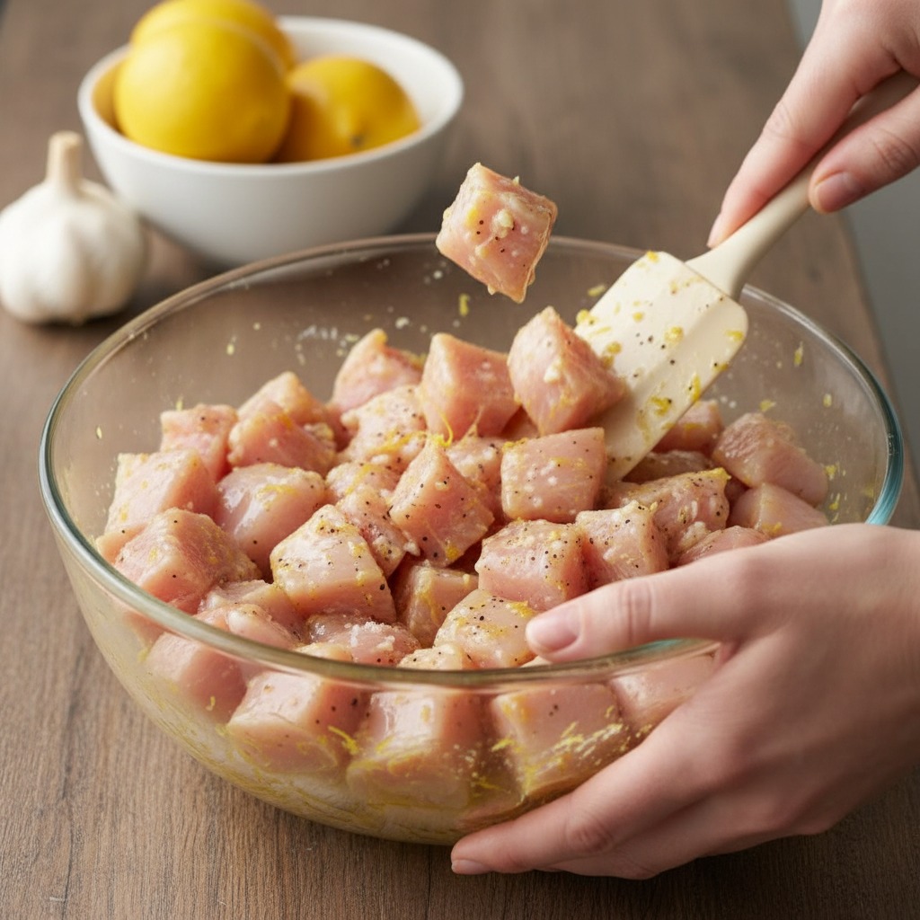 Trim and marinate