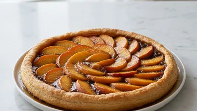 Peach Tart Tatin