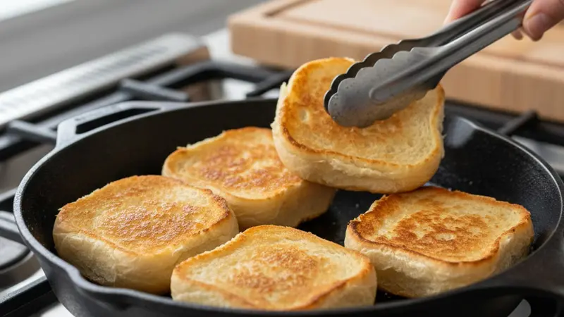 Toast the slider buns