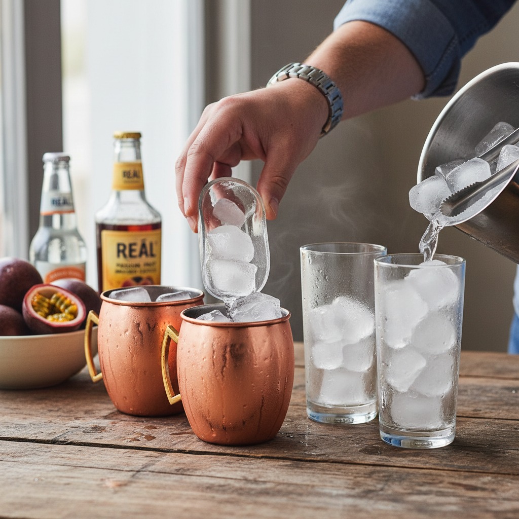Prepare serving glasses