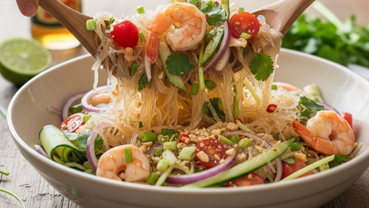 Toss salad to combine