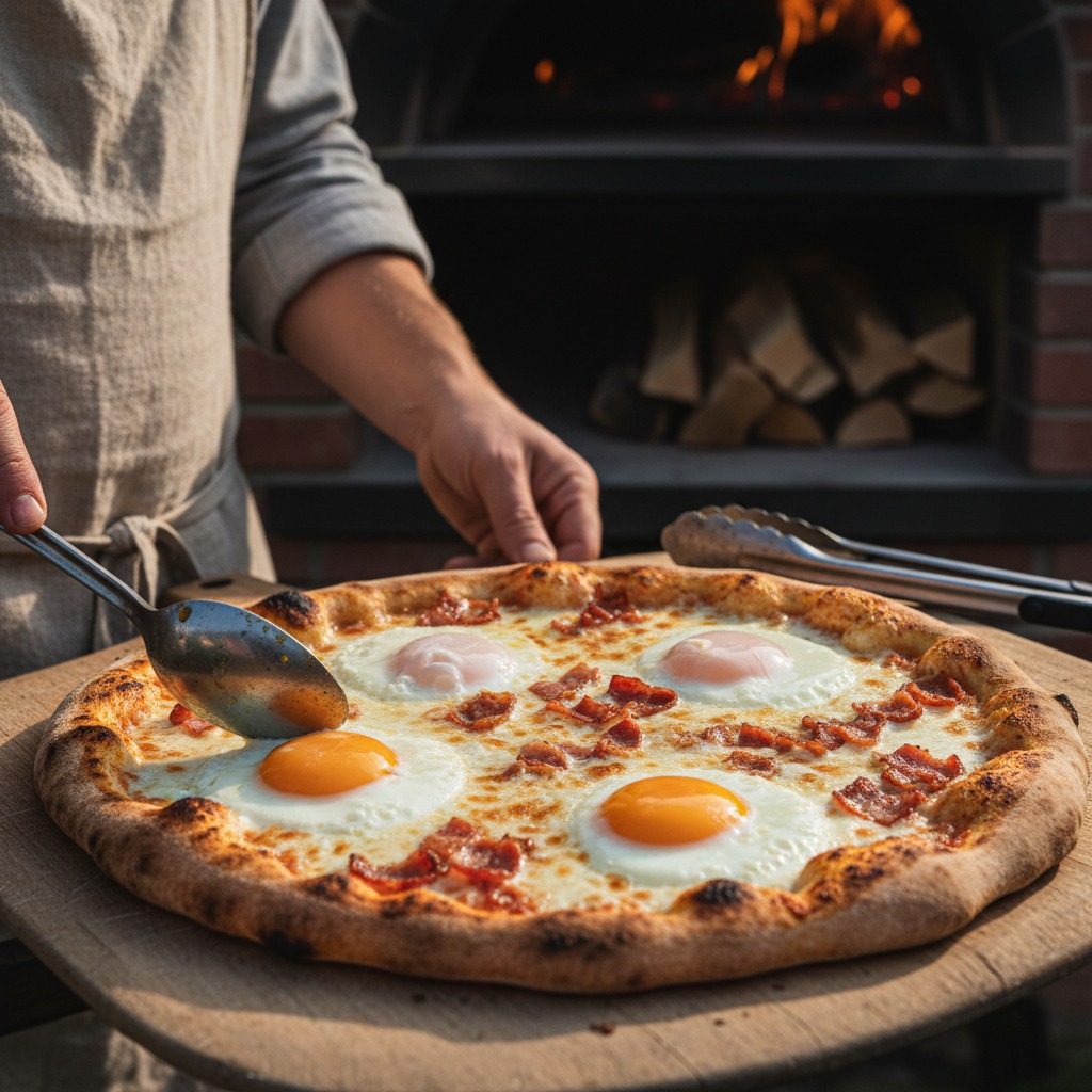 Add eggs and finish cooking