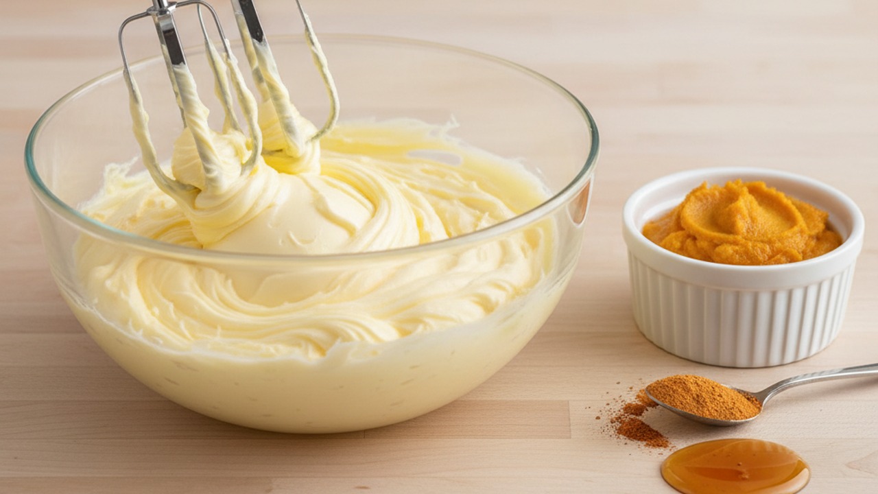 Whip the pumpkin spice butter