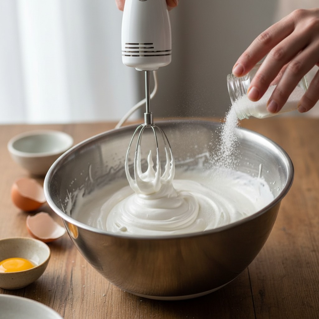 Whip the meringue