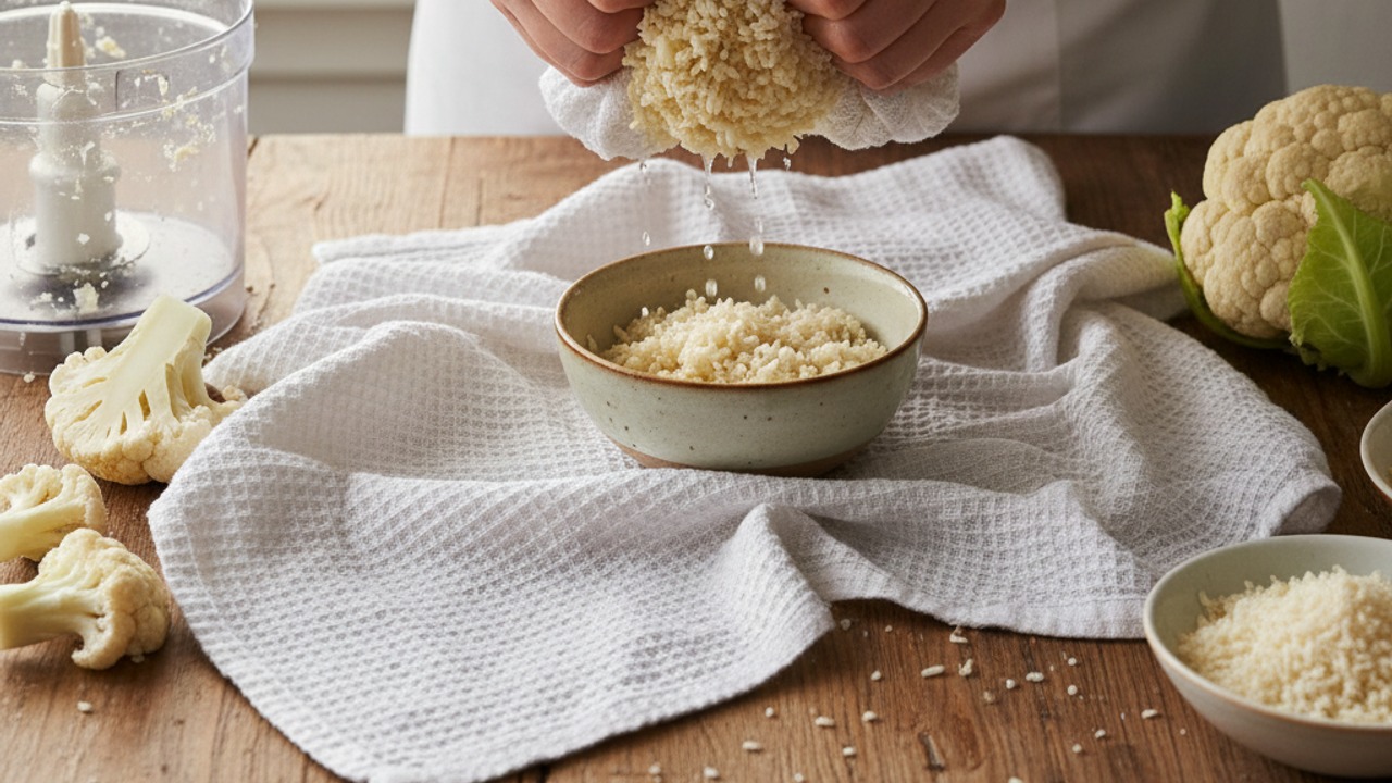 Rice the cauliflower